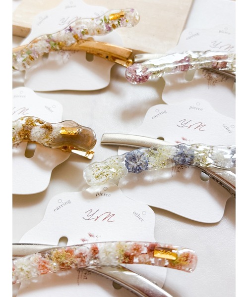 TONE(トネ) ヘアクリップ 「YM」レジン お花のヘアクリップ(MA TONE(トネ) ヘアクリップ 「YM」レジン お花のヘアクリップ(MA
