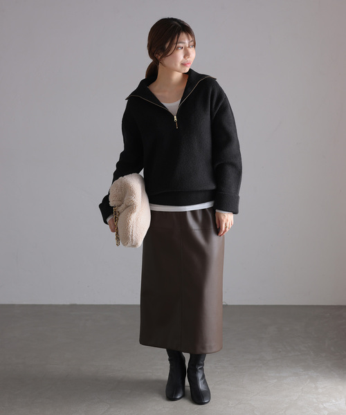 「La TOTALITE」 長袖ニット FREE ホワイト レディース_画像5