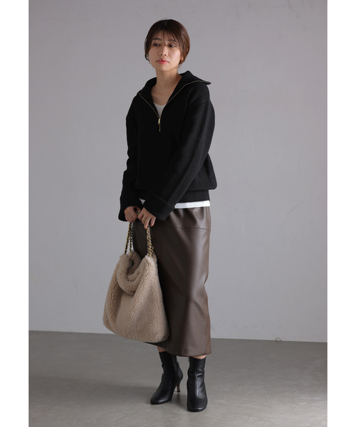 「La TOTALITE」 長袖ニット FREE ホワイト レディース_画像6