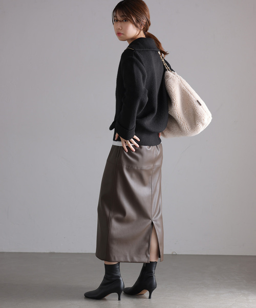 「La TOTALITE」 長袖ニット FREE ホワイト レディース_画像7