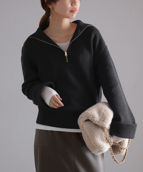 「La TOTALITE」 長袖ニット FREE ホワイト レディース_画像8