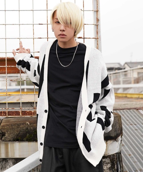 G.O.C ニットカーディガン MEDIUM ブラック系その他2 メンズ