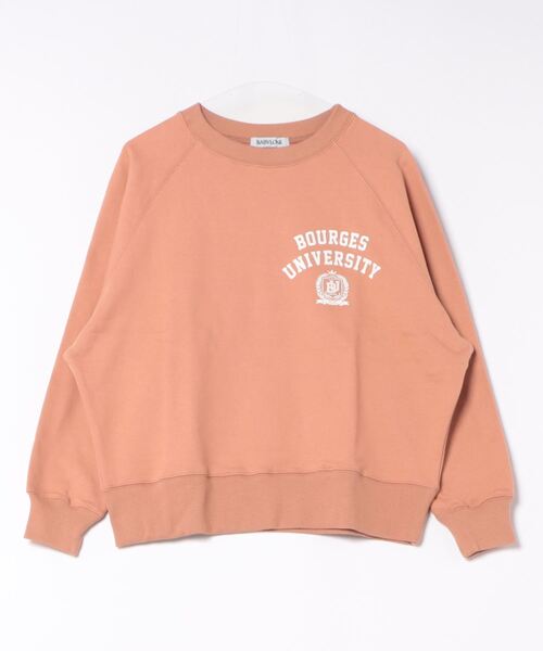 【BABYRONE 】スウェット BABYLONE 「BABYLONE」 スウェットカットソー フリー オレンジ系