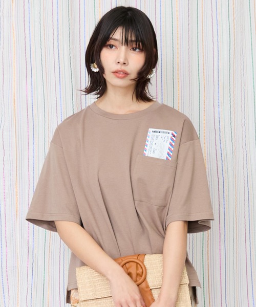 tシャツ 「JETSET SOLO PLUS」ボーディングパスシルケットTシャツ レディース