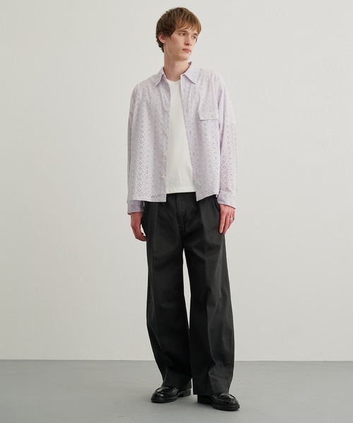 PUBLIC TOKYO（パブリックトウキョウ） シャツ エンブロイダリーレース