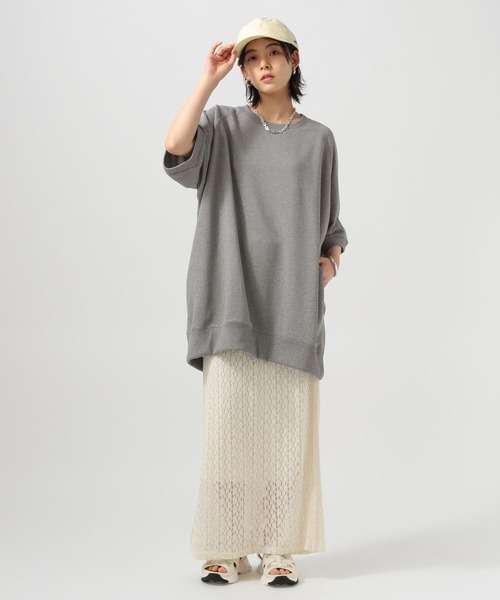 BAYFLOW（ベイフロー） tシャツ 「サイドポケット付き」BIG五分袖