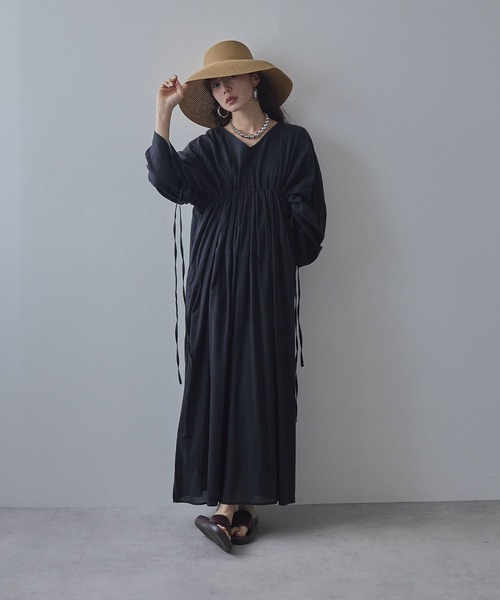 bohmal（ボマール） ワンピース 夏 前後2wayドロストシャーリング