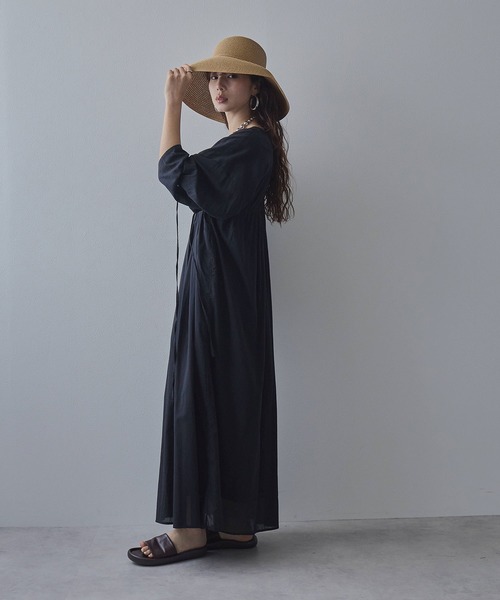 bohmal（ボマール） ワンピース 夏 前後2wayドロストシャーリング