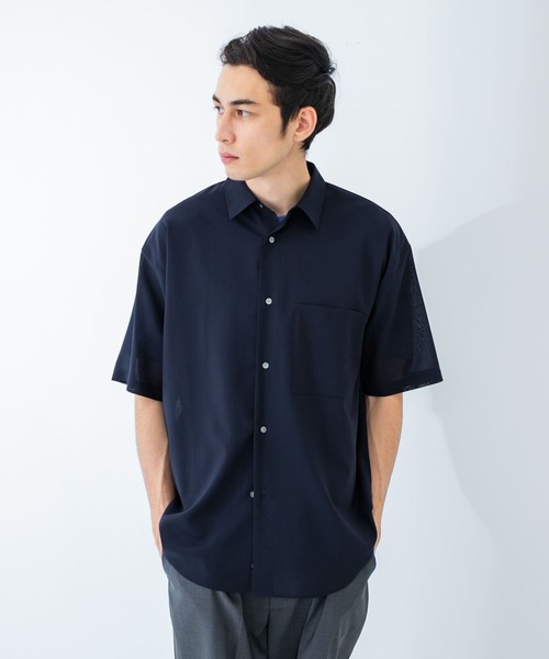 URBAN RESEARCH シャツ ウォッシャブルウールサイロフィル