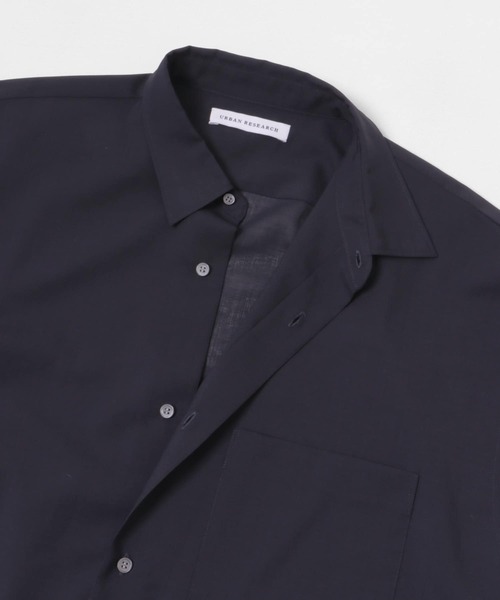 BISHOOL 縮絨ウール ショートスリーブオーバーシャツ 黒 フリーサイズ BISHOOL 縮絨ウール ショートスリーブオーバーシャツ 黒