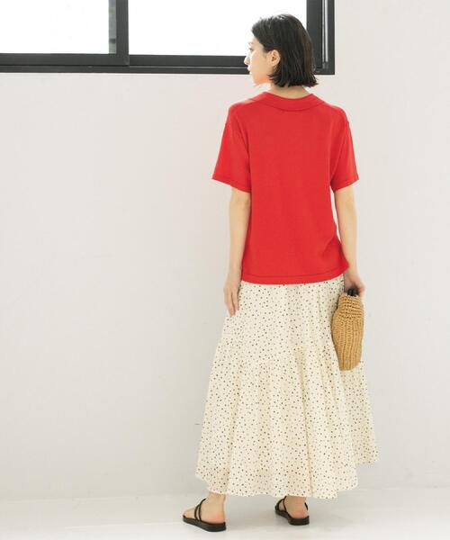 スカート ギャザーフレアスカート/オーガニックコットン混「洗濯機洗い可」 | OPAQUE.CLIP | 22