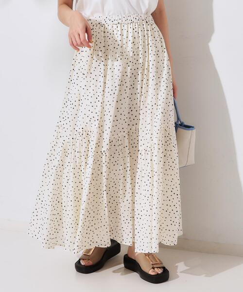 スカート ギャザーフレアスカート/オーガニックコットン混「洗濯機洗い可」 | OPAQUE.CLIP | 07