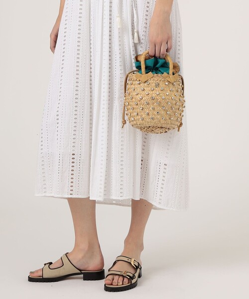 かごバッグ カゴバッグ Le Nine NINA CRY COTTON S バスケットバッグの画像