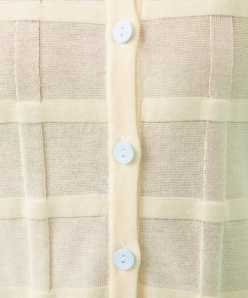 Jocomomola（ホコモモラ） カーディガン Pez nandador お魚ブローチ