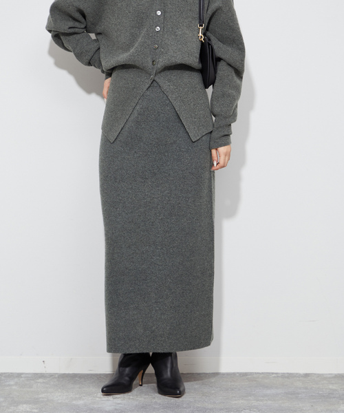 Plage」 ニットスカート - ベージュ レディース Plage I Line Knit