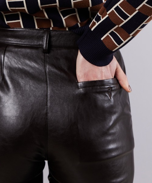 Sov. パンツ フェイクスキン スキニーパンツ レディース : ZOZOTOWN