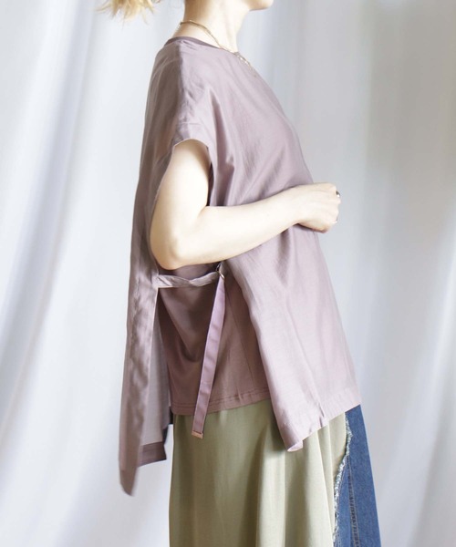 BITTOKO レディース シャツ BITTOKO tシャツ すそドロスト変形Tシャツ レディース