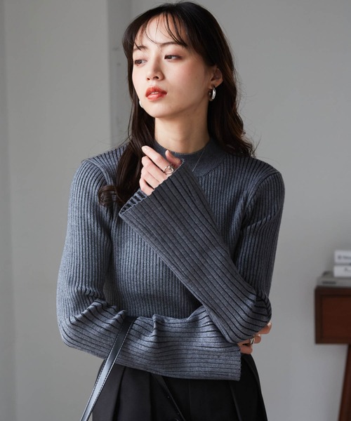 ジョコンダ ロイヤル　バイカラーアンサンブルニット　サイズ40 ニット セーター デニムコンビバイカラーニット レディース : ZOZOTOWN