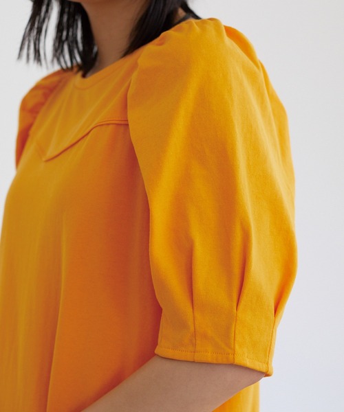 「LAVEANGE」 半袖ワンピース 3L ベージュ レディース_画像3