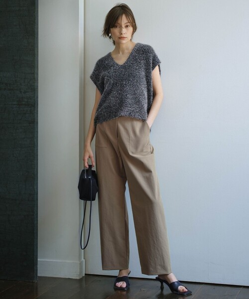 ICB（アイシービー） ベスト ジレ ルレックスファー ベスト レディース