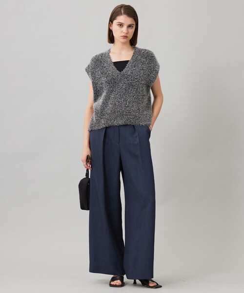 ICB（アイシービー） ベスト ジレ ルレックスファー ベスト レディース