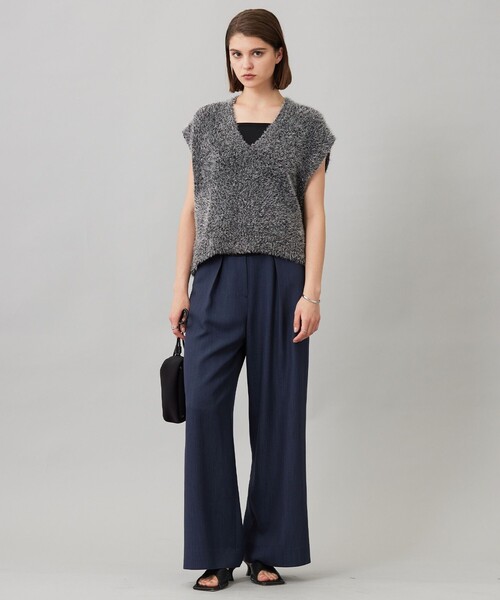 ICB（アイシービー） ベスト ジレ ルレックスファー ベスト レディース