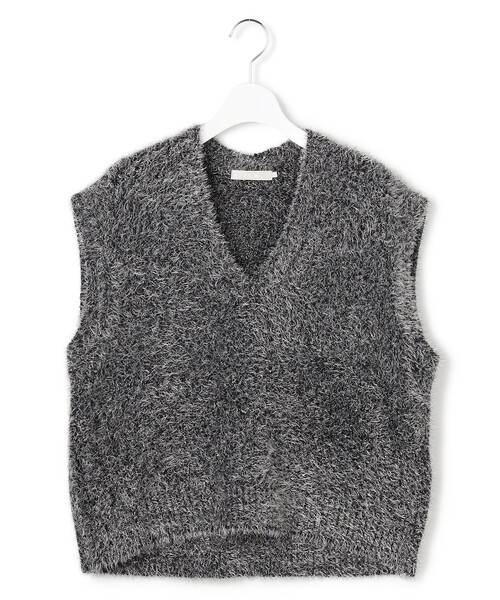 ICB（アイシービー） ベスト ジレ ルレックスファー ベスト レディース