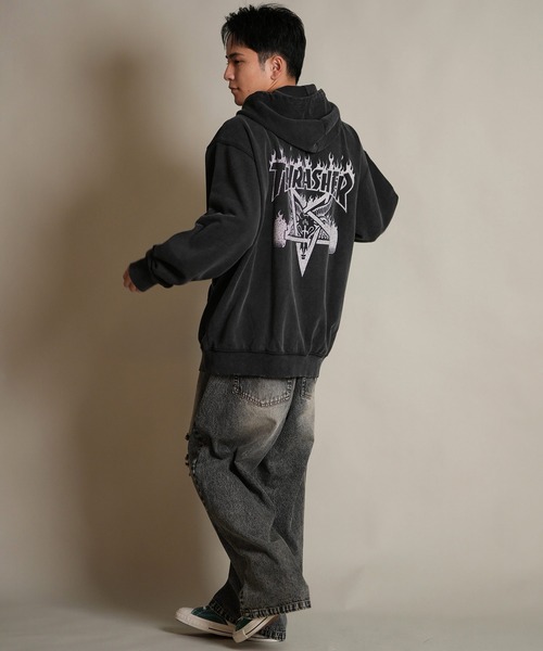 THRASHER パーカー THRASHER/スラッシャー ジップアップ