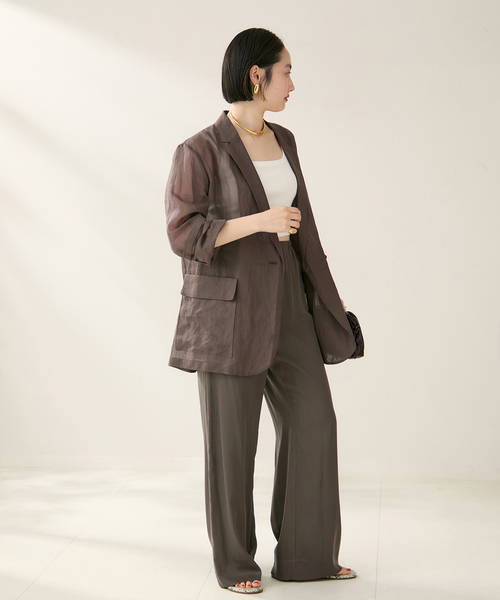 plage ジャケット テーラードジャケット 「追加」SHEER