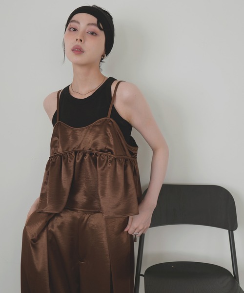 LIAN（リアン） キャミソール サテンキャミビスチェ : ZOZOTOWN Yahoo