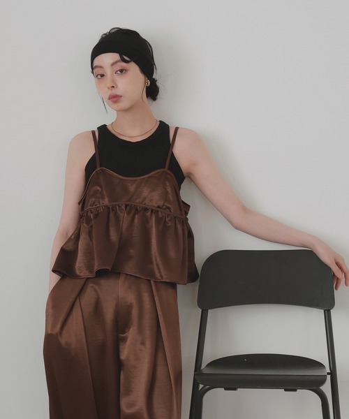 LIAN（リアン） キャミソール サテンキャミビスチェ : ZOZOTOWN Yahoo