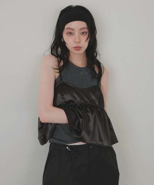 LIAN（リアン） キャミソール サテンキャミビスチェ : ZOZOTOWN Yahoo