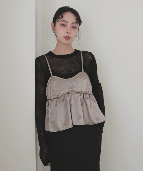 LIAN キャミソール サテンキャミビスチェ : ZOZOTOWN Yahoo!店 - 通販