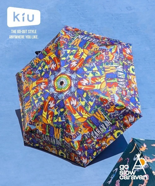 キウ様 go slow caravan（ゴースローキャラバン） 折りたたみ傘 KiU/キウ KIU