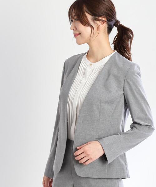 Reflect（リフレクト） ジャケット ノーカラージャケット 「洗える