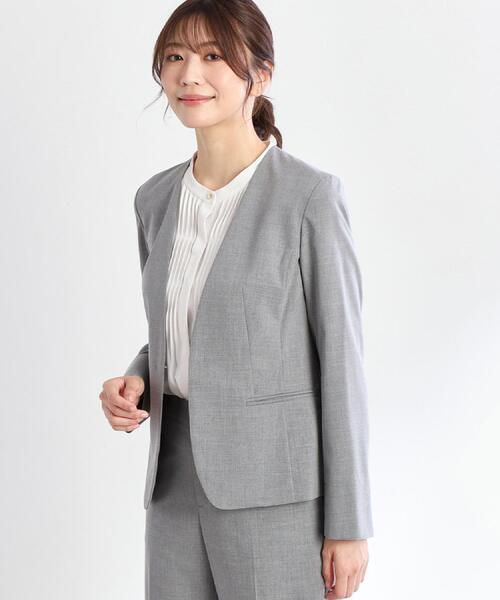 Reflect（リフレクト） ジャケット ノーカラージャケット 「洗える