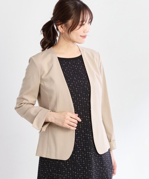 Reflect（リフレクト） ジャケット ノーカラージャケット 「洗える