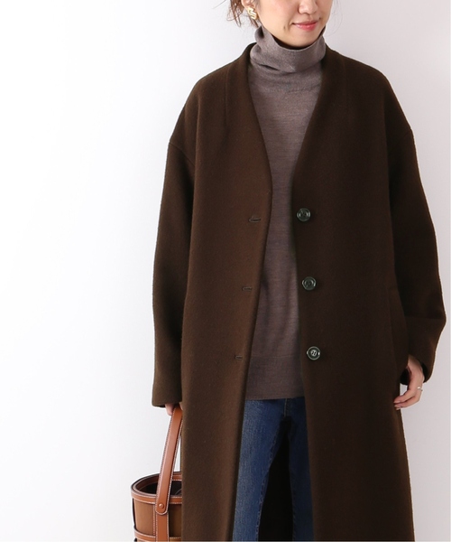 FRAMeWORK（フレームワーク） ノーカラーコート 38 ブラウン