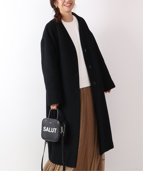 FRAMeWORK（フレームワーク） ノーカラーコート 38 ブラウン