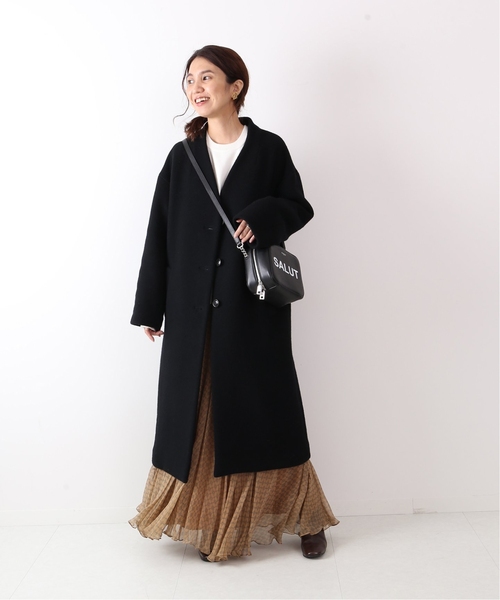 FRAMeWORK（フレームワーク） ノーカラーコート 38 ブラウン