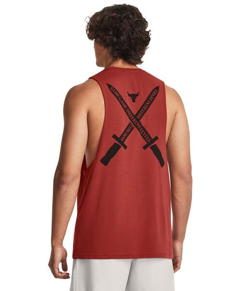 「UNDER ARMOUR」 タンクトップ L ブラウン メンズ