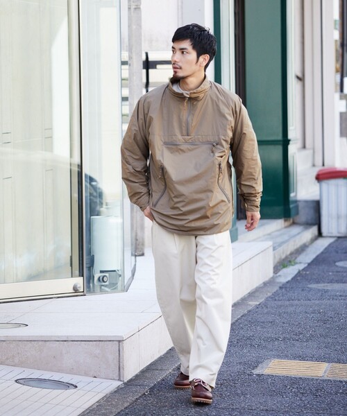 「HINSON」 ジップアップブルゾン LARGE オリーブ メンズ_画像7