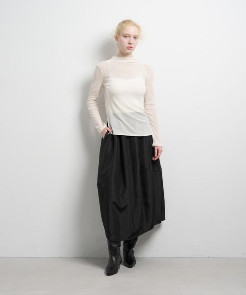 LANVIN en Bleu tシャツ フロッキーチュールカットソー レディース