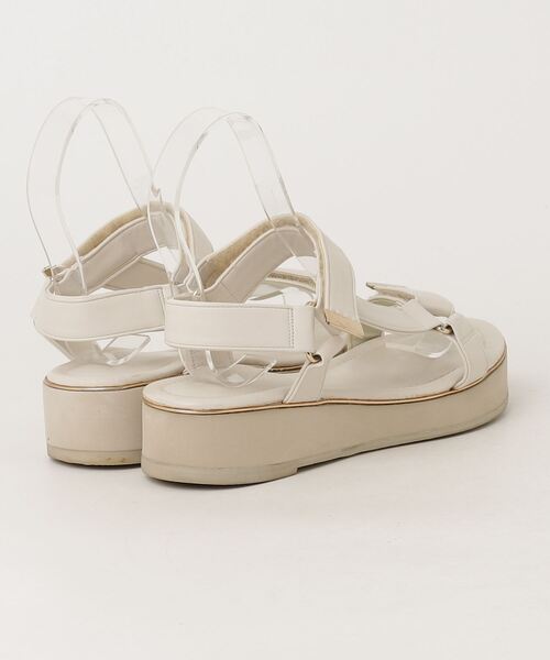 「Lucida」 フラットサンダル LL ベージュ レディース_画像2