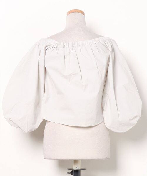 「ELIN」 7分袖ブラウス 38 グレー レディース_画像2