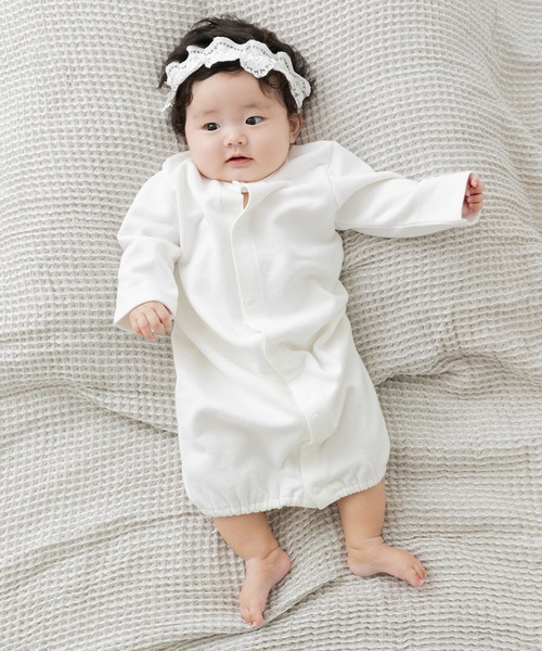 chil2 ベビー服 ロンパース 綿100% 無地裏毛ツーウェイオール