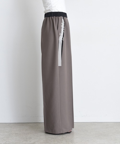 Eimee Law（エイミーロウ） スラックス パンツ テープロゴエンブロゆる