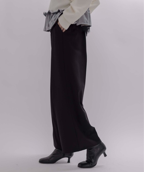 Eimee Law（エイミーロウ） スラックス パンツ テープロゴエンブロゆる