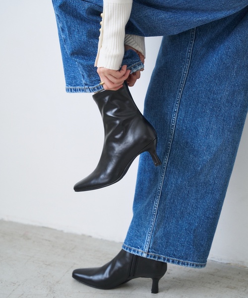 LE TALON（ル タロン） ブーツ 「追加」6cmフレンチスクエアフィット