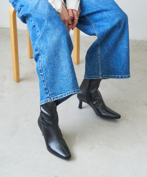 LE TALON（ル タロン） ブーツ 「追加」6cmフレンチスクエアフィット